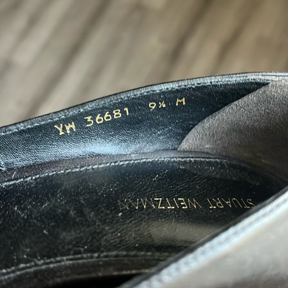 Stuart Weitzman Leather Pointed Toe Pumps - Picture 14 of 14